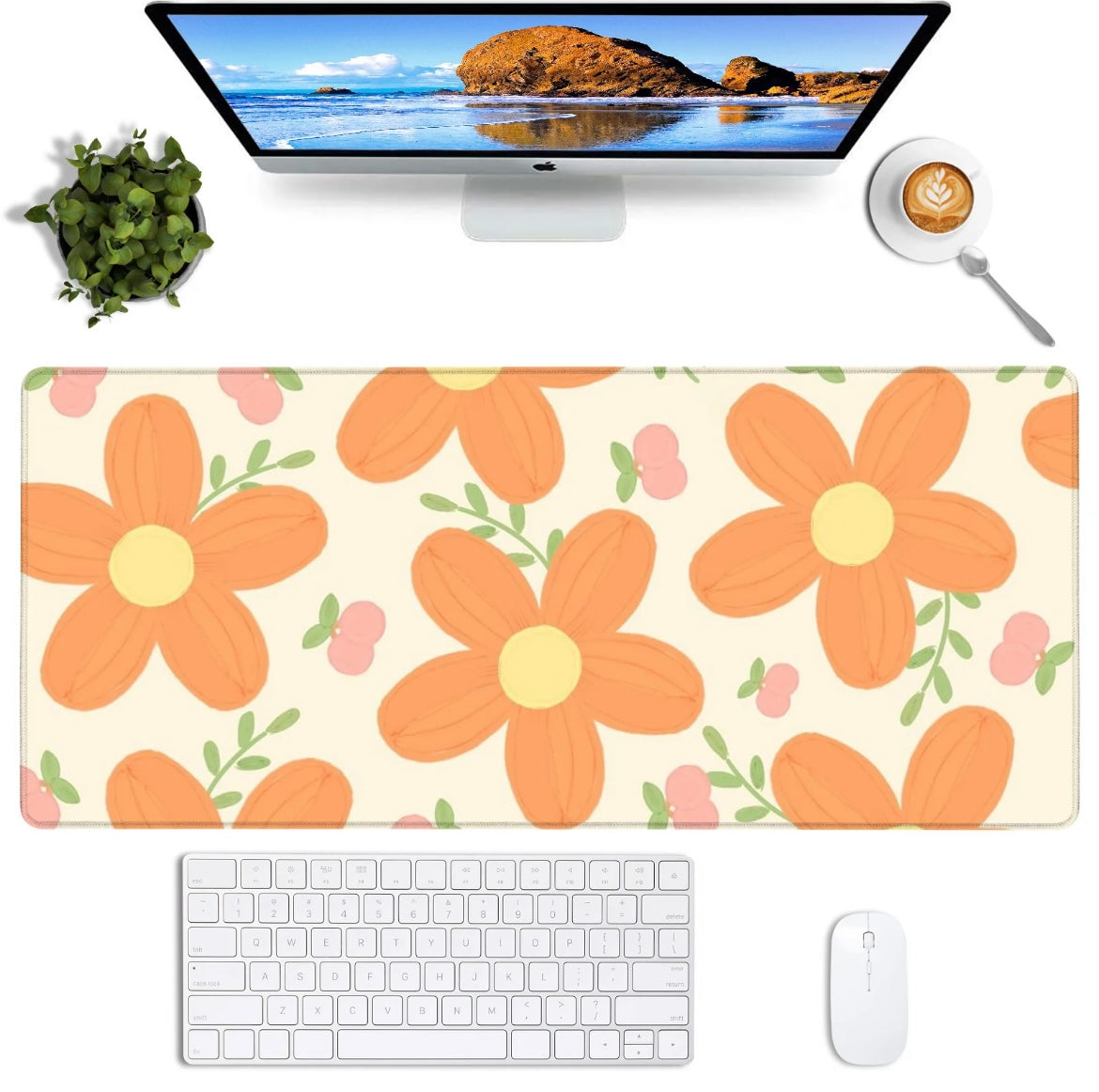 SALE Floral Desk Mat/Mouse Pad