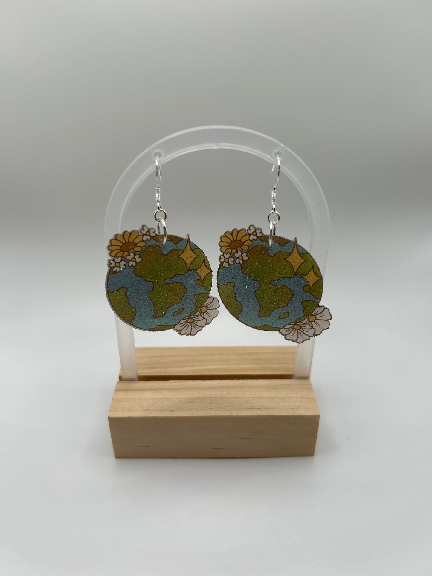SALE Earth Flower Earrings