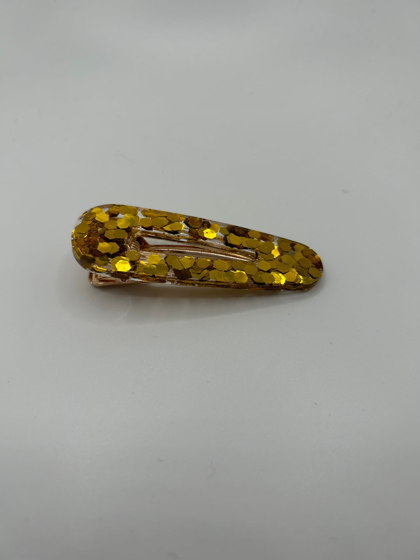 Gold Glitter Barrette
