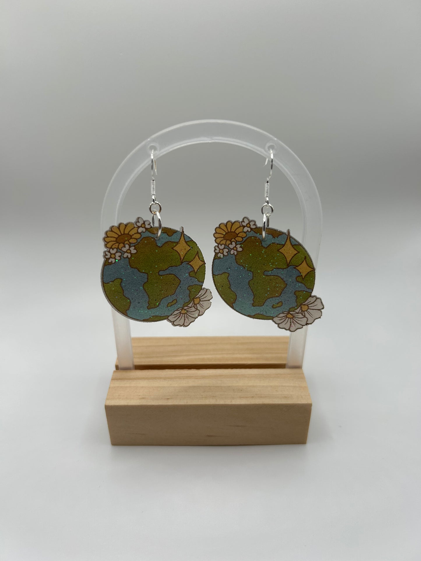 SALE Earth Flower Earrings