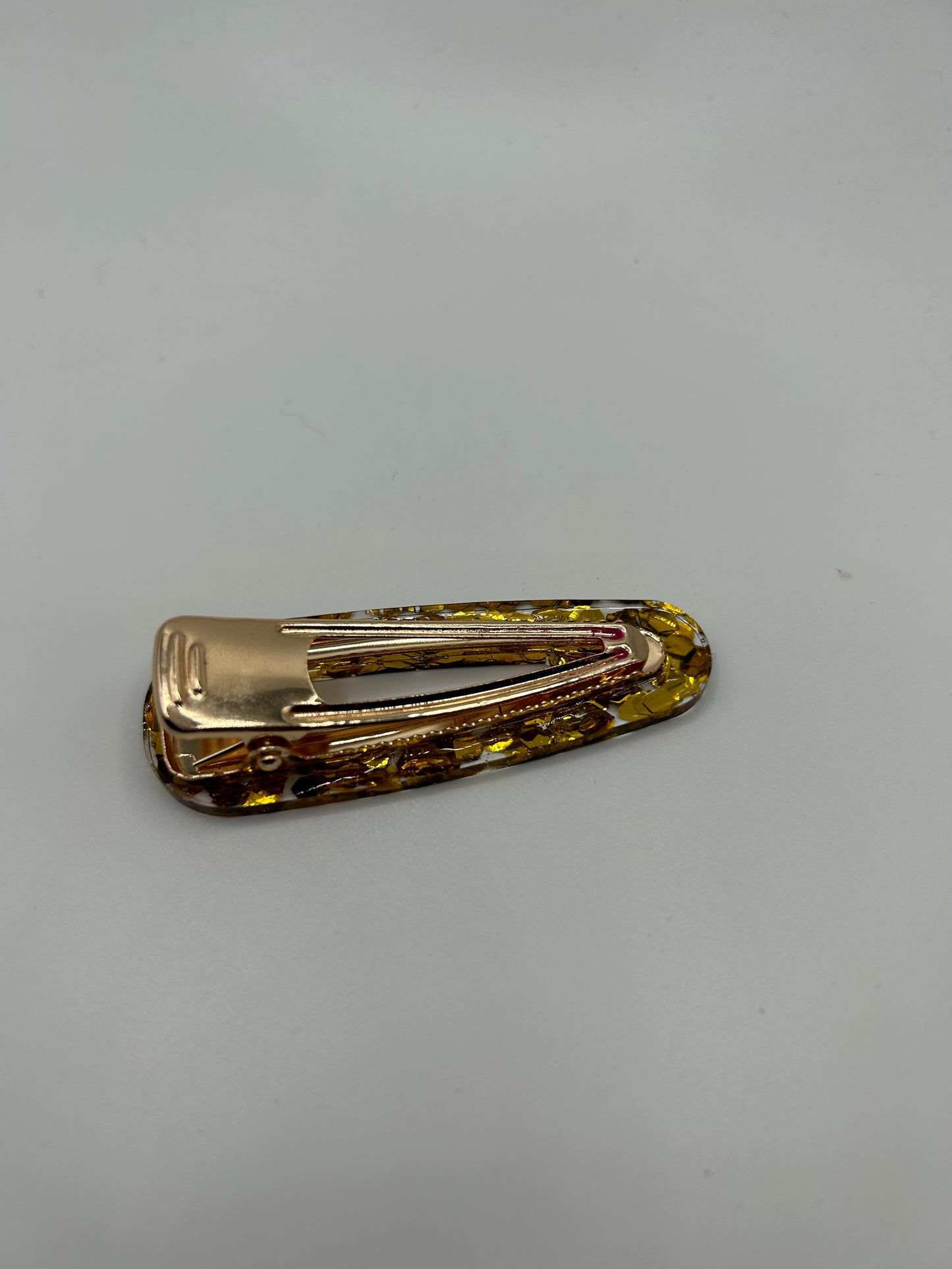 Gold Glitter Barrette