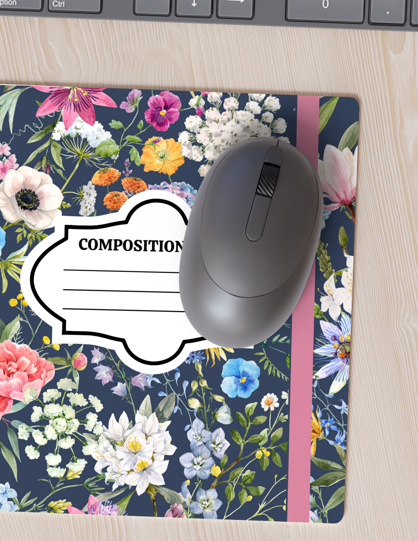 Blue Notebook Mouse Pad