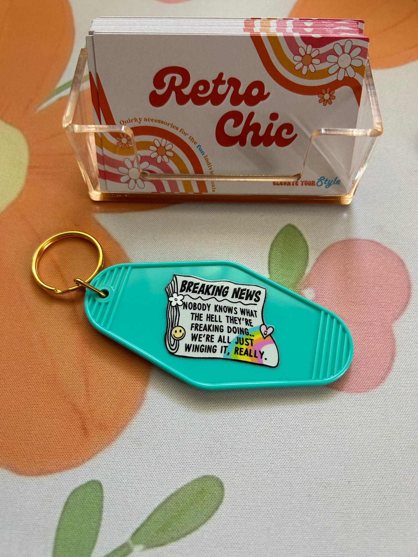 Breaking News Keychain