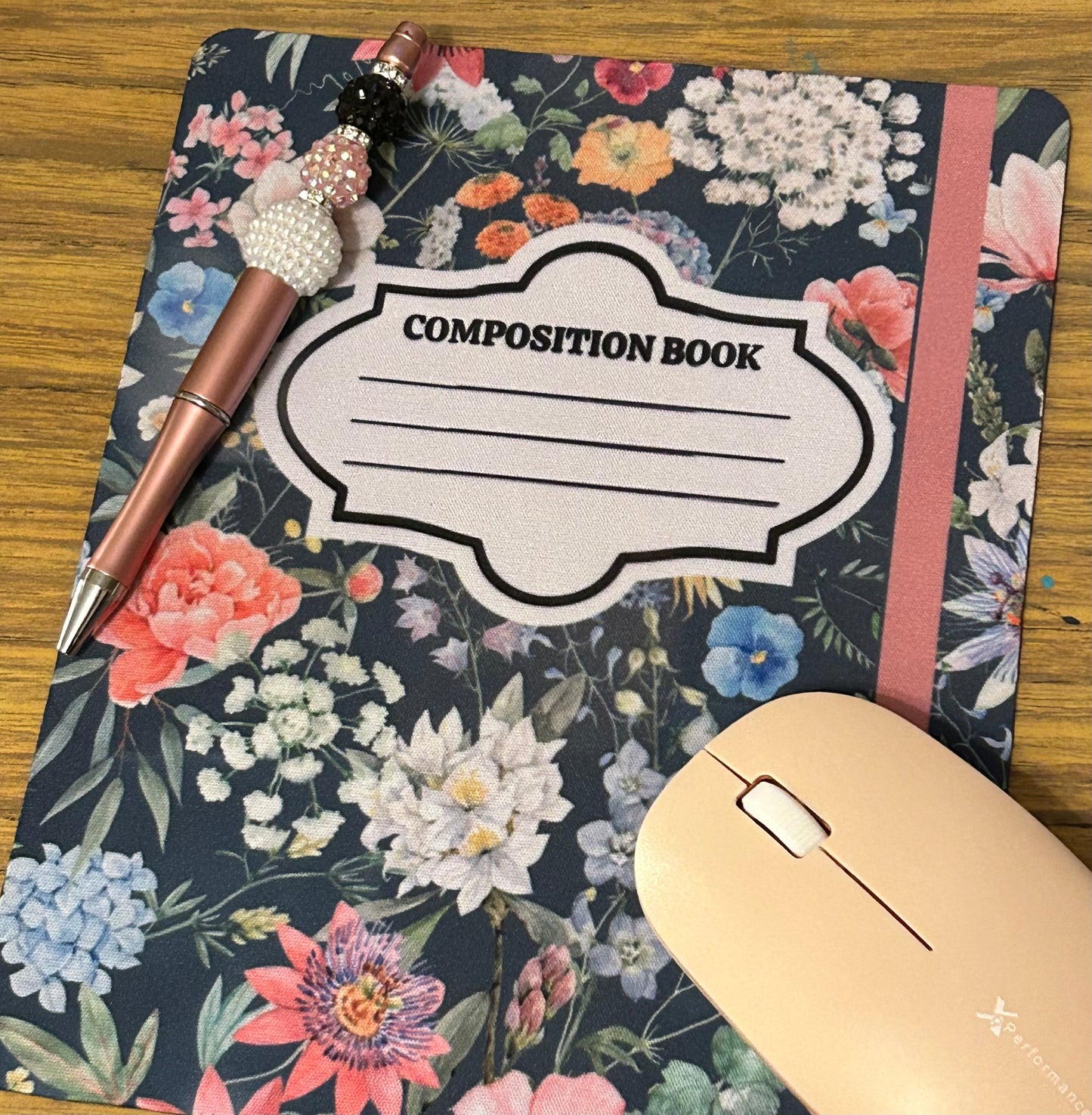 Blue Notebook Mouse Pad