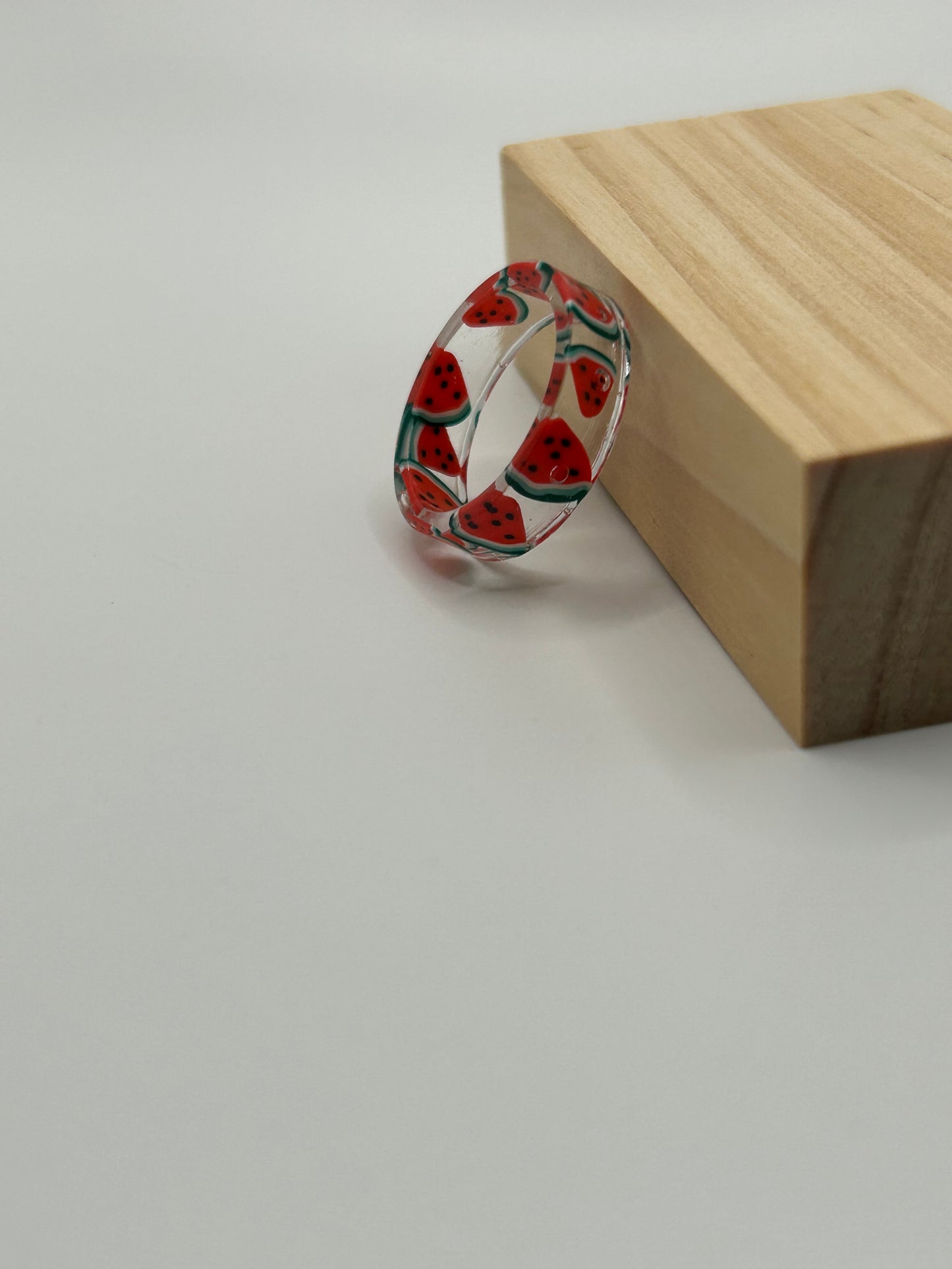Watermelon Resin Ring