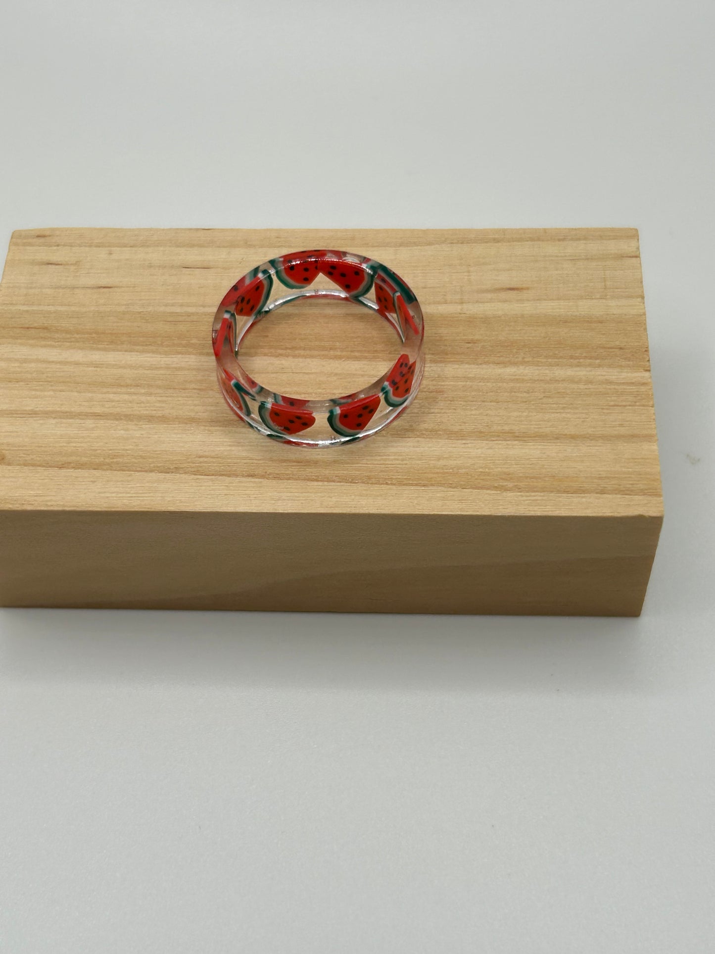 Watermelon Resin Ring