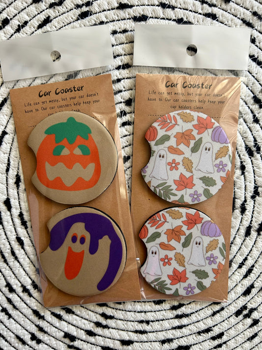 Halloween Car Coasters