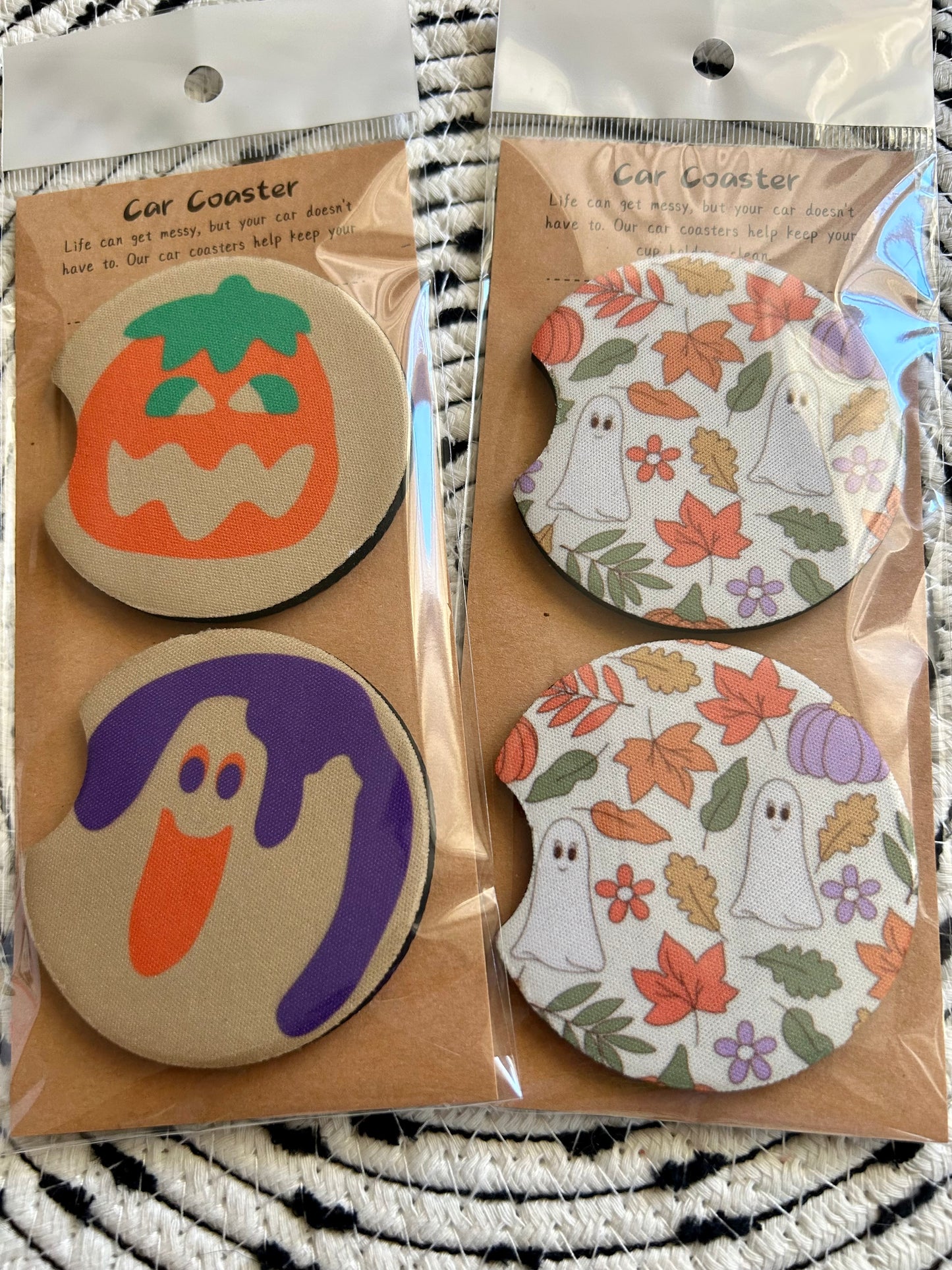 Halloween Car Coasters