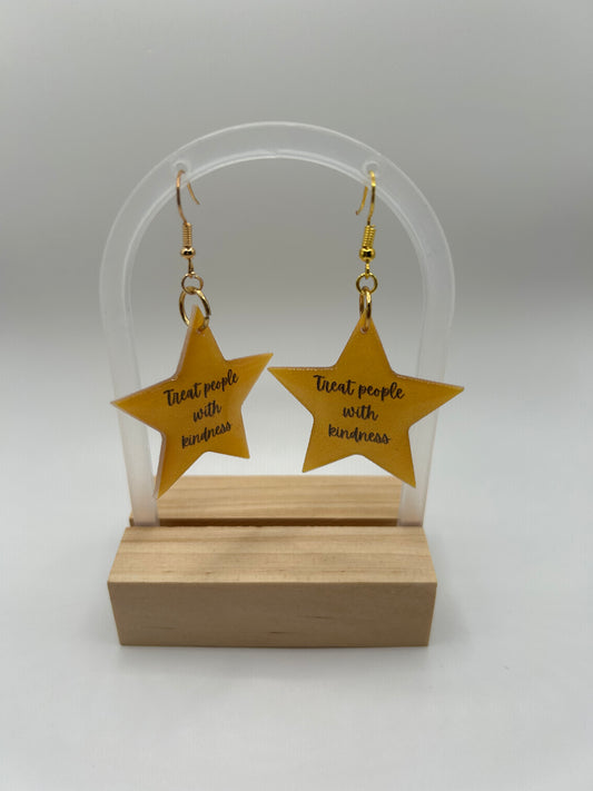 SALE Treat People With Kindness Earrings