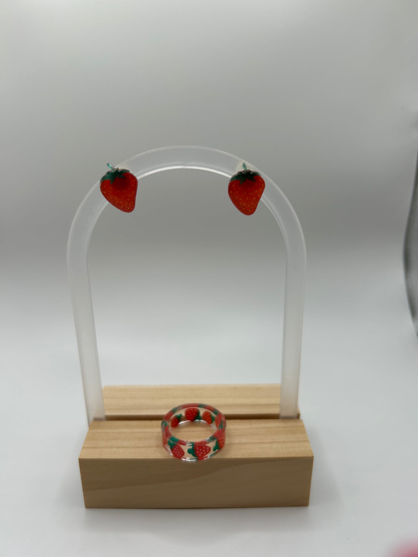 Strawberry Resin Ring