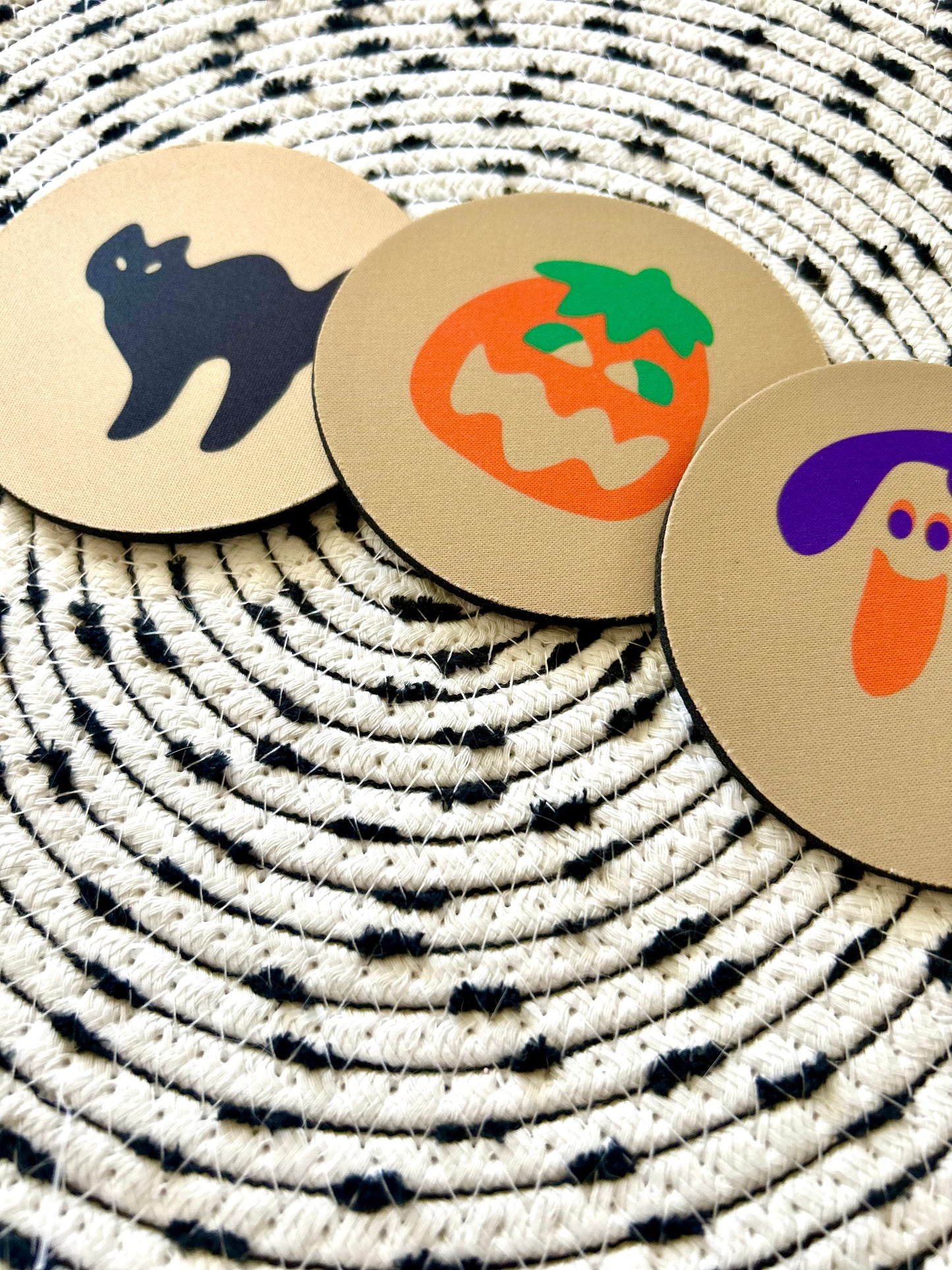 Halloween Cookie Coasters