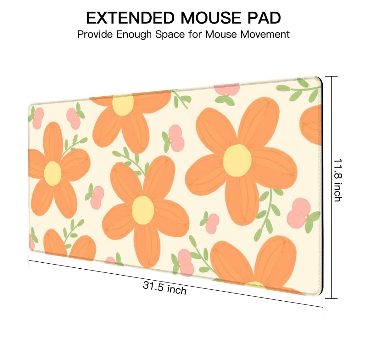 SALE Floral Desk Mat/Mouse Pad