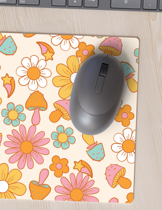 Groovy Garden Mouse Pad