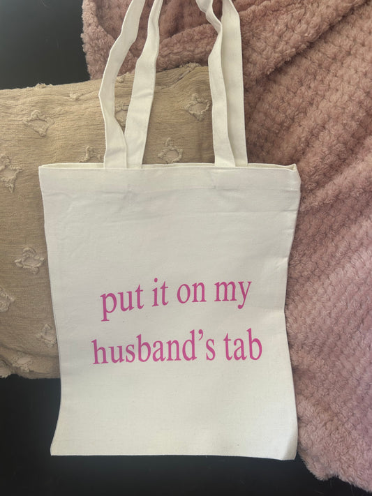 Husbands Tab Tote Bag
