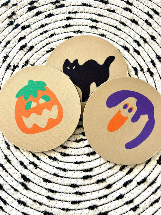 Halloween Cookie Coasters